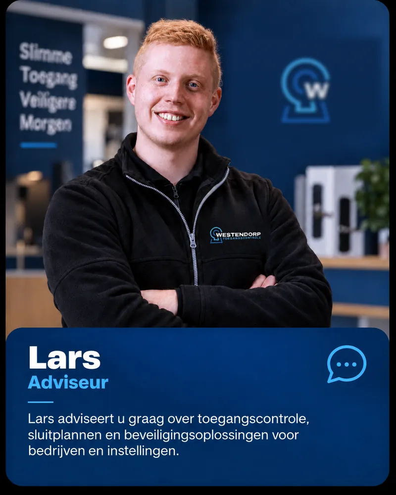 Lars, adviseur toegangscontrole bij Westendorp Toegangscontrole